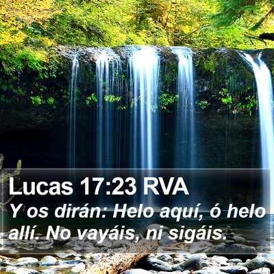 Lucas 17:23 RVA Bible Verse Image