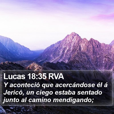 Lucas 18:35 RVA Bible Verse Image
