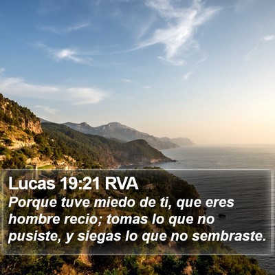 Lucas 19:21 RVA Bible Verse Image