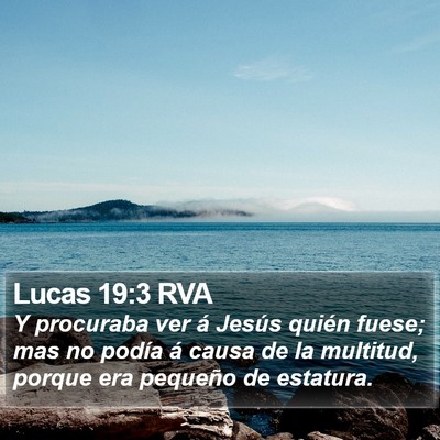 Lucas 19:3 RVA Bible Verse Image