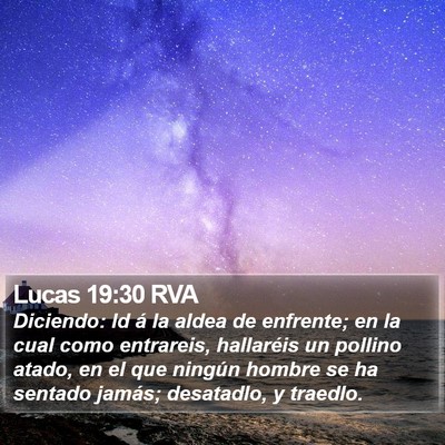Lucas 19:30 RVA Bible Verse Image