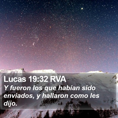 Lucas 19:32 RVA Bible Verse Image