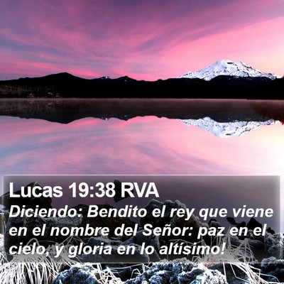 Lucas 19:38 RVA Bible Verse Image