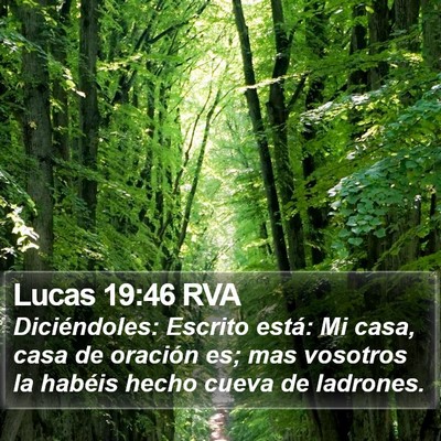 Lucas 19:46 RVA Bible Verse Image