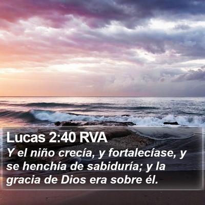 Lucas 2:40 RVA Bible Verse Image