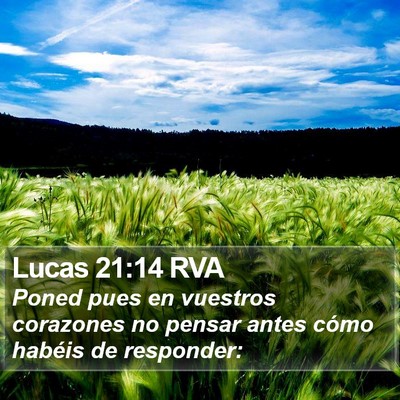 Lucas 21:14 RVA Bible Verse Image