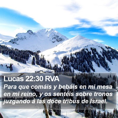 Lucas 22:30 RVA Bible Verse Image