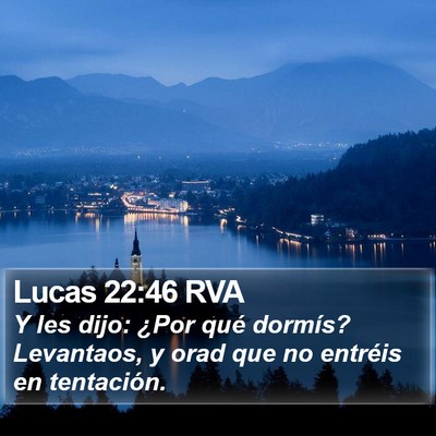 Lucas 22:46 RVA Bible Verse Image