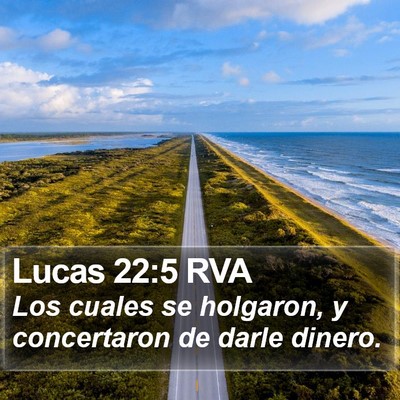 Lucas 22:5 RVA Bible Verse Image