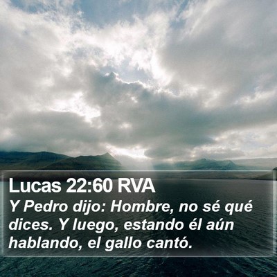 Lucas 22:60 RVA Bible Verse Image