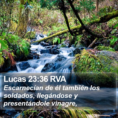 Lucas 23:36 RVA Bible Verse Image