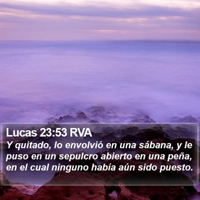 Lucas 23:53 RVA Bible Verse Image