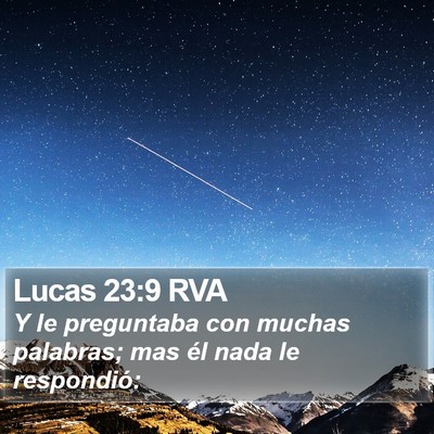 Lucas 23:9 RVA Bible Verse Image