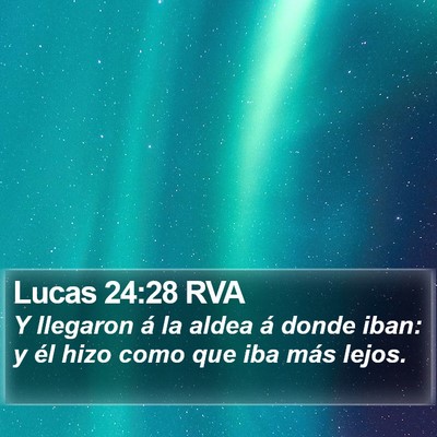 Lucas 24:28 RVA Bible Verse Image