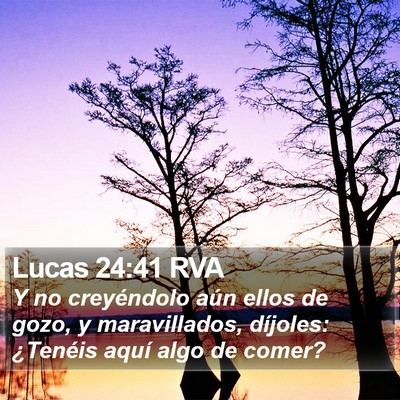 Lucas 24:41 RVA Bible Verse Image