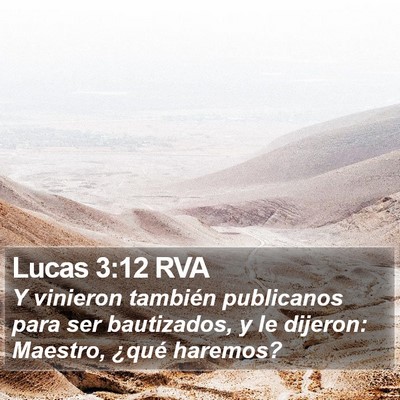 Lucas 3:12 RVA Bible Verse Image