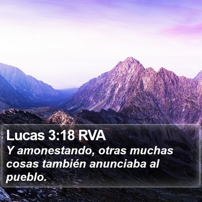 Lucas 3:18 RVA Bible Verse Image