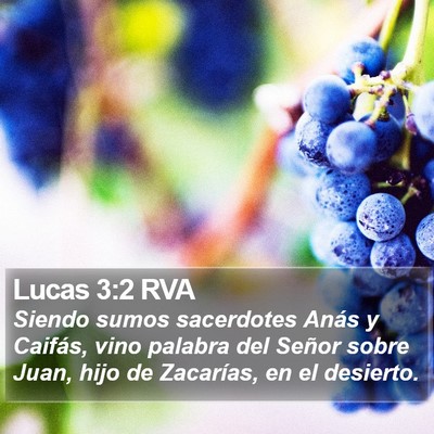 Lucas 3:2 RVA Bible Verse Image