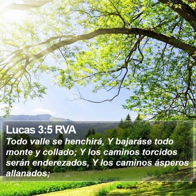 Lucas 3:5 RVA Bible Verse Image