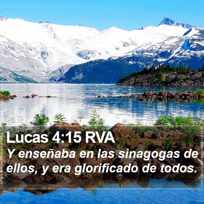 Lucas 4:15 RVA Bible Verse Image
