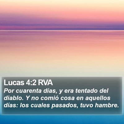 Lucas 4:2 RVA Bible Verse Image
