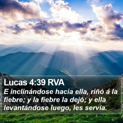 Lucas 4:39 RVA Bible Verse Image