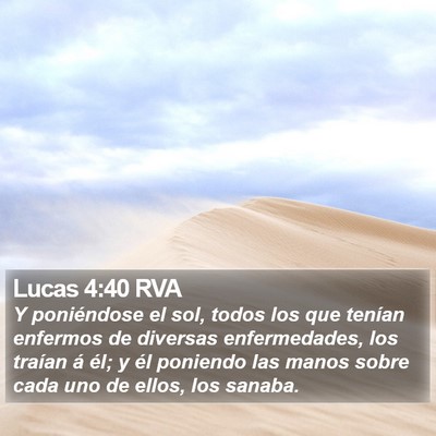 Lucas 4:40 RVA Bible Verse Image