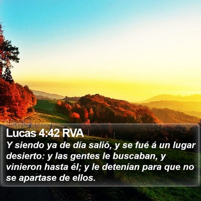 Lucas 4:42 RVA Bible Verse Image