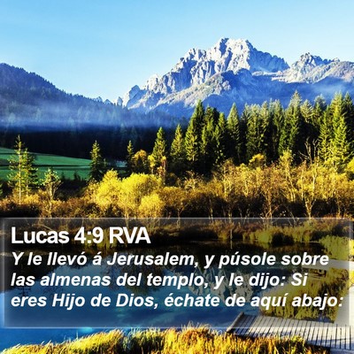 Lucas 4:9 RVA Bible Verse Image