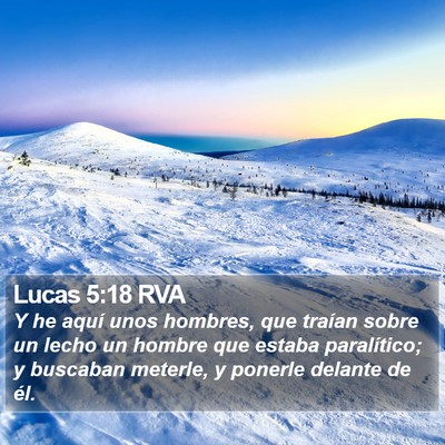 Lucas 5:18 RVA Bible Verse Image