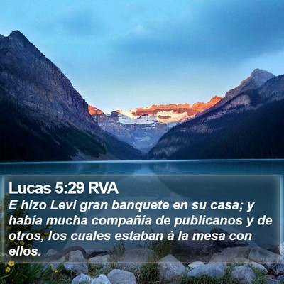 Lucas 5:29 RVA Bible Verse Image