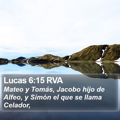 Lucas 6:15 RVA Bible Verse Image