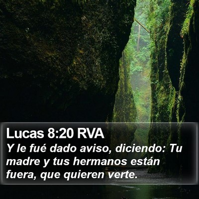 Lucas 8:20 RVA Bible Verse Image