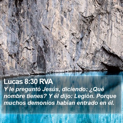 Lucas 8:30 RVA Bible Verse Image