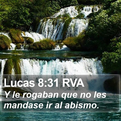 Lucas 8:31 RVA Bible Verse Image