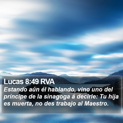 Lucas 8:49 RVA Bible Verse Image
