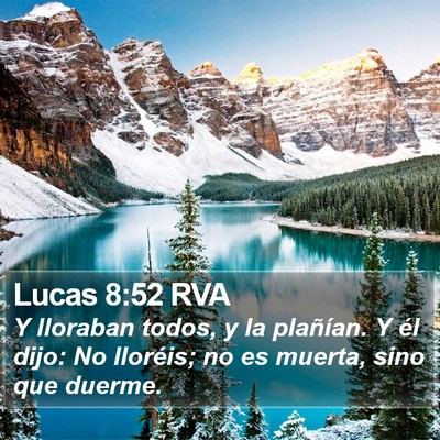 Lucas 8:52 RVA Bible Verse Image