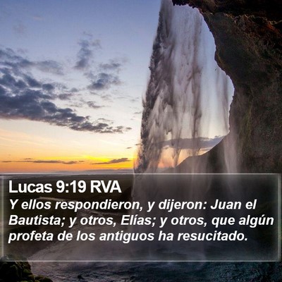 Lucas 9:19 RVA Bible Verse Image