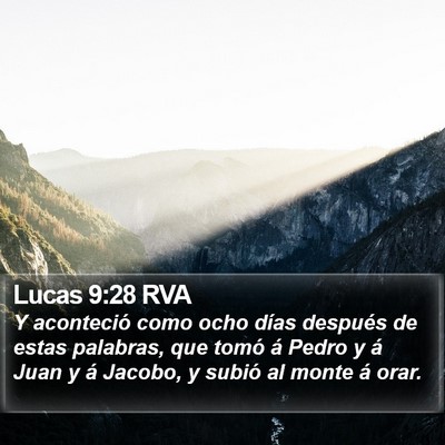Lucas 9:28 RVA Bible Verse Image