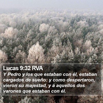 Lucas 9:32 RVA Bible Verse Image