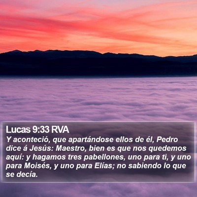 Lucas 9:33 RVA Bible Verse Image