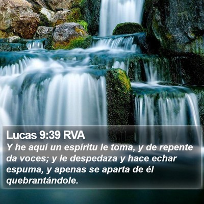 Lucas 9:39 RVA Bible Verse Image