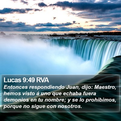 Lucas 9:49 RVA Bible Verse Image