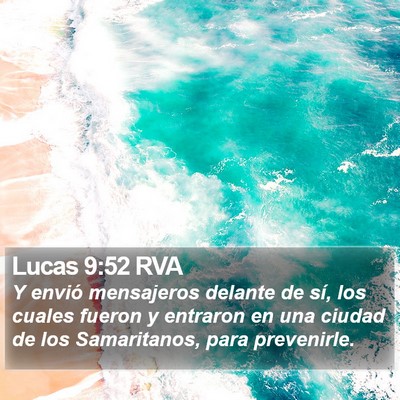 Lucas 9:52 RVA Bible Verse Image