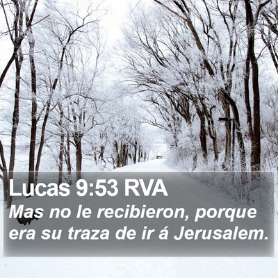 Lucas 9:53 RVA Bible Verse Image