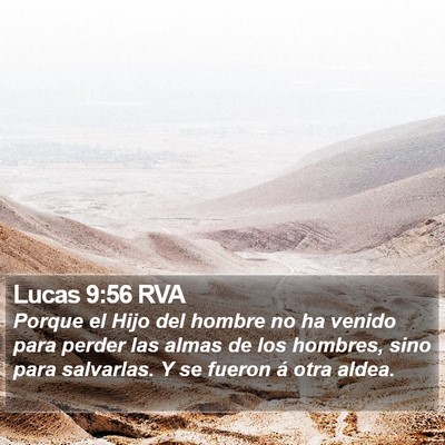 Lucas 9:56 RVA Bible Verse Image