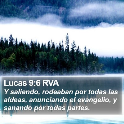 Lucas 9:6 RVA Bible Verse Image
