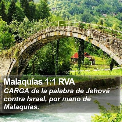 Malaquías 1:1 RVA Bible Verse Image
