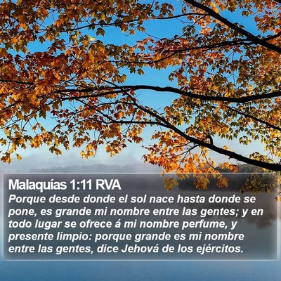 Malaquías 1:11 RVA Bible Verse Image