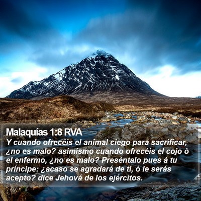 Malaquías 1:8 RVA Bible Verse Image